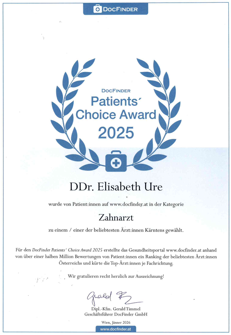 DocFinder Awards DDr. Elisabeth Ure